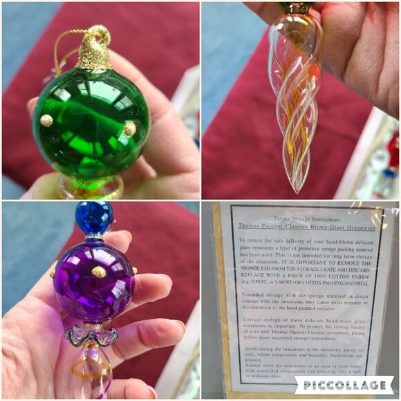 Vintage Thomas Pacconi Classics Museum Series Icicle Christmas Ornaments w/ COA - Picture 9 of 10